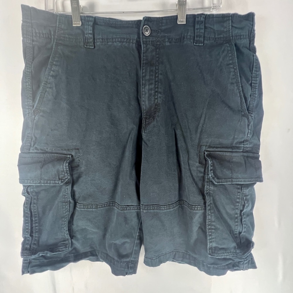 Goodfellow & Co Mens Cargo Shorts Size 36 Dark Navy Blue Utility Cotton Blend - Picture 1 of 7